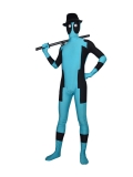 Sky Blue Marvel Comics Deadpool Superhero Costume